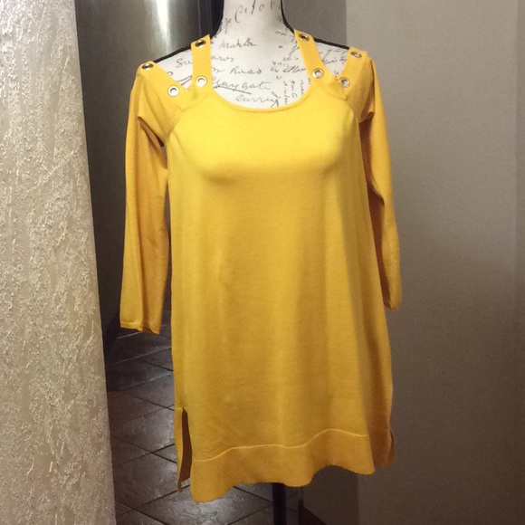 Thalia sodi yellow top spandex - Picture 1 of 7